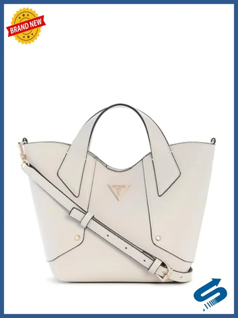 Mini Tote with Removable Pouch, Pebble PVC